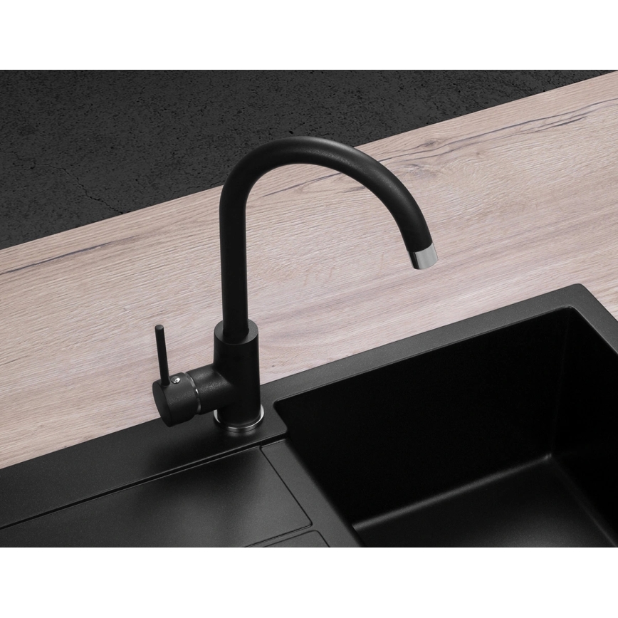 Concept BDG3334BC - Kuhinjska slavina 33,5 cm granit/crna