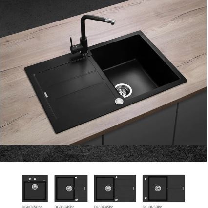 Concept BDG4327BC - Kuhinjska miješalica 27,3 cm granit/crna