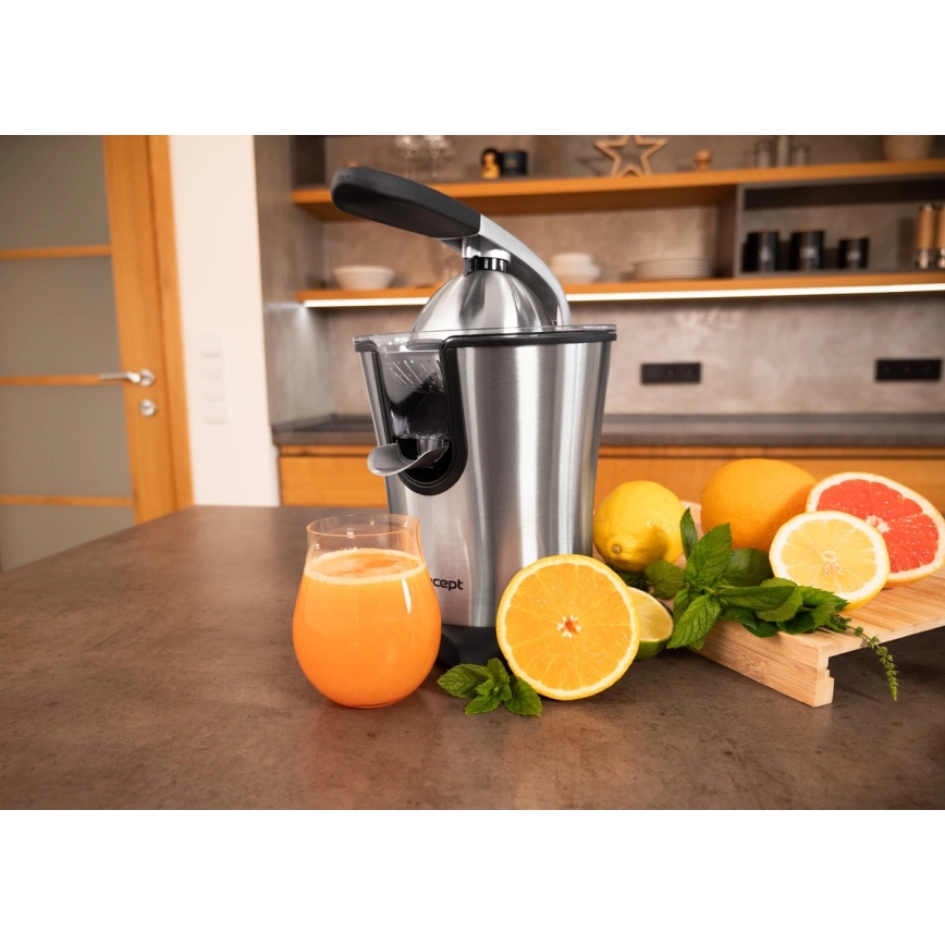 Concept CE3520 - Preša za citruse s polugom 0,75 l 160W/230V nehrđajući čelik