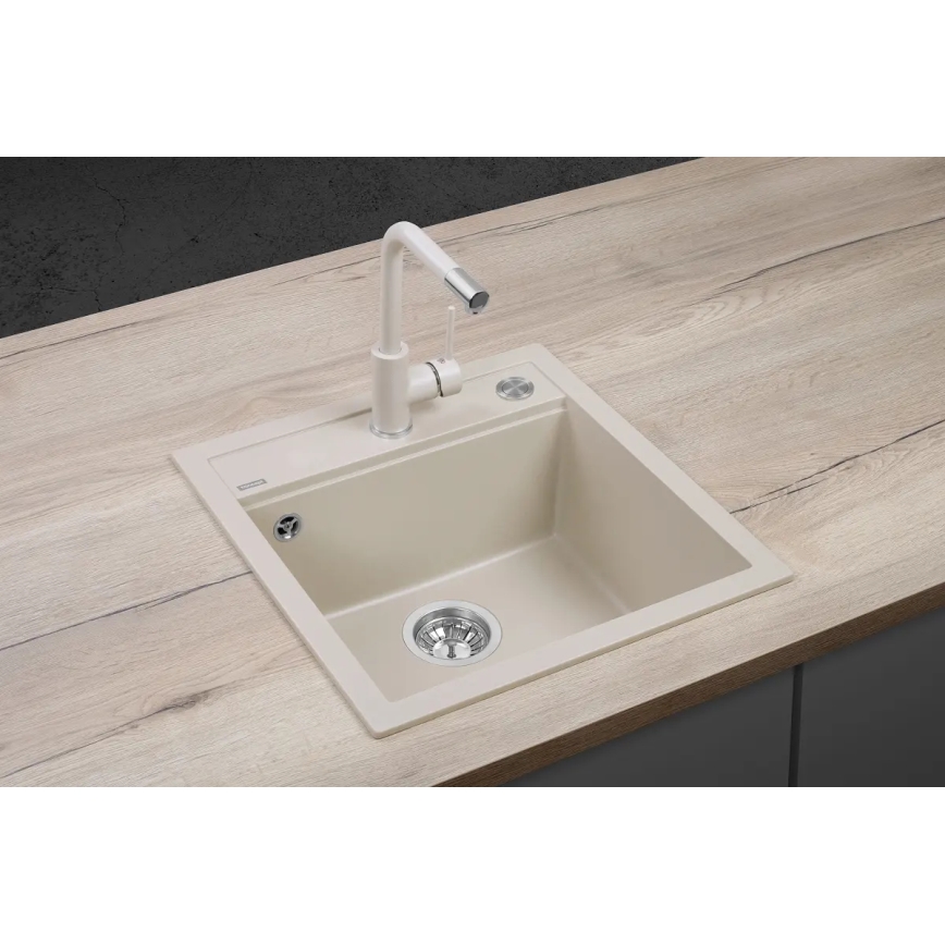 Concept DG00C50BE - Kuhinjski sudoper CUBIS 49x51 cm granit/bež
