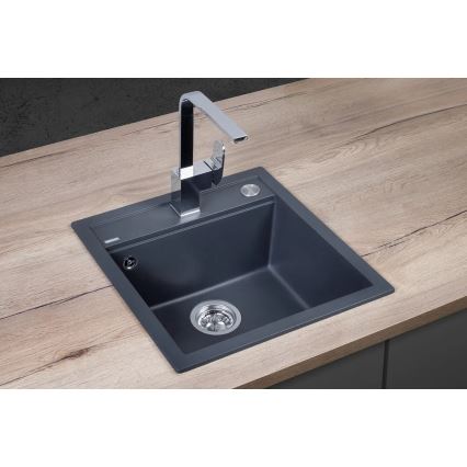 Concept DG00C50DG - Kuhinjski sudoper CUBIS 49x51 cm granit/ tamno siva