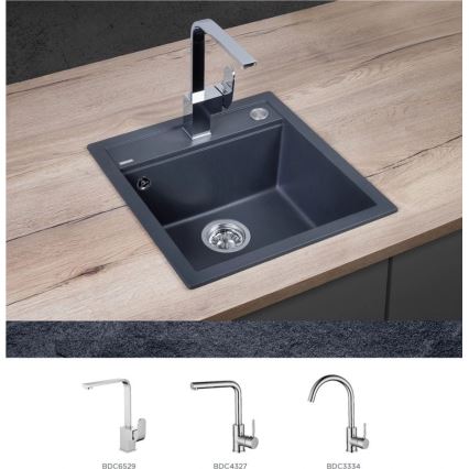 Concept DG00C50DG - Kuhinjski sudoper CUBIS 49x51 cm granit/ tamno siva