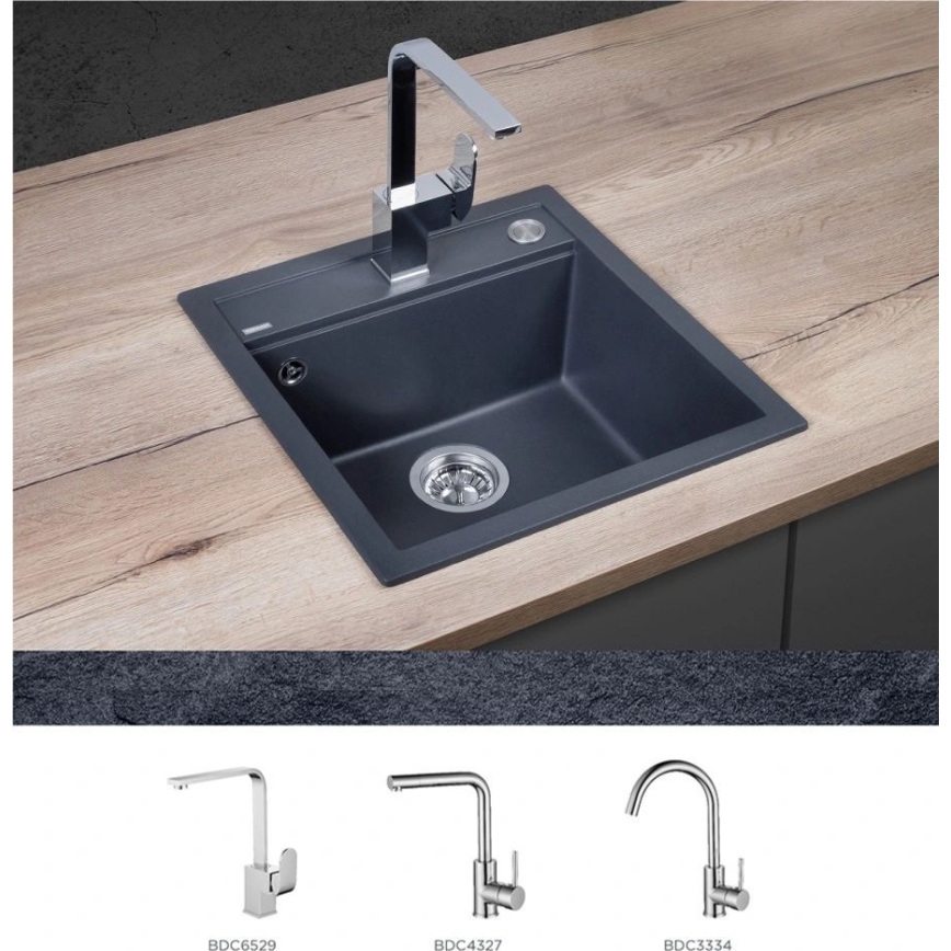 Concept DG00C50DG - Kuhinjski sudoper CUBIS 49x51 cm granit/ tamno siva
