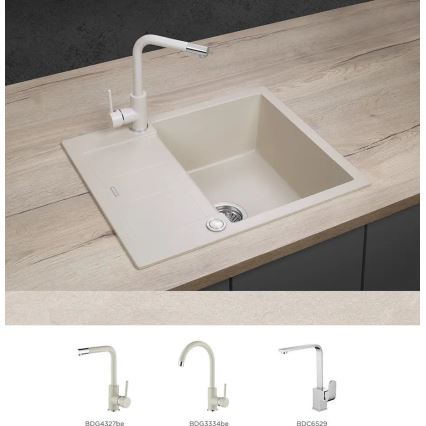 Concept DG05C45BE - Kuhinjski sudoper CUBIS 50x62 cm granit/bež