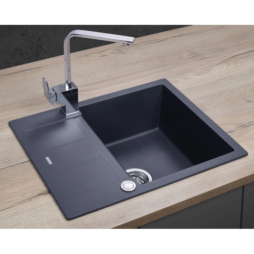 Concept DG05C45DG - Kuhinjski sudoper CUBIS 50x62 cm granit/tamnosiva