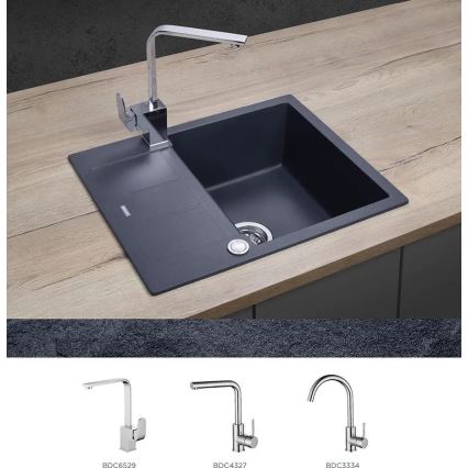 Concept DG05C45DG - Kuhinjski sudoper CUBIS 50x62 cm granit/tamnosiva