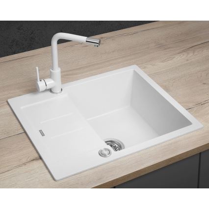 Concept DG05C45WH - Kuhinjski sudoper CUBIS 50x62 cm granit/bijela