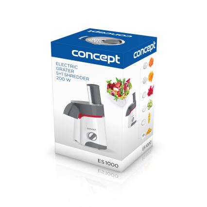 Concept ES1000 - Električni ribež 200W/230V bijela/siva