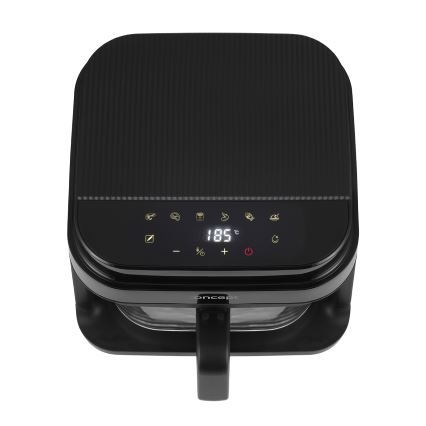 Concept FR5500 - Friteza na vrući zrak GLASS & FAST 5,5 l 1200W/230V crna