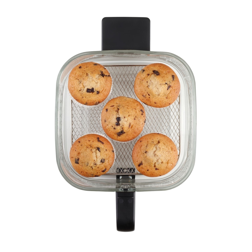 Concept FR5500 - Friteza na vrući zrak GLASS & FAST 5,5 l 1200W/230V crna