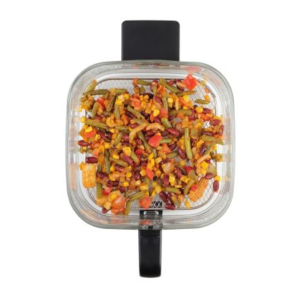 Concept FR5500 - Friteza na vrući zrak GLASS & FAST 5,5 l 1200W/230V crna