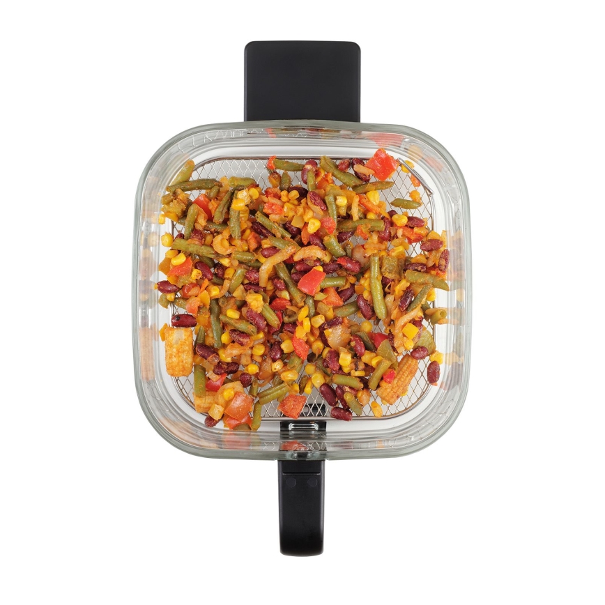 Concept FR5500 - Friteza na vrući zrak GLASS & FAST 5,5 l 1200W/230V crna