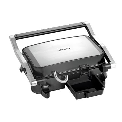 Concept ge2005 - Kontaktni roštilj 1500W/230V nehrđajući čelik/crna