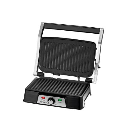 Concept ge2005 - Kontaktni roštilj 1500W/230V nehrđajući/crna