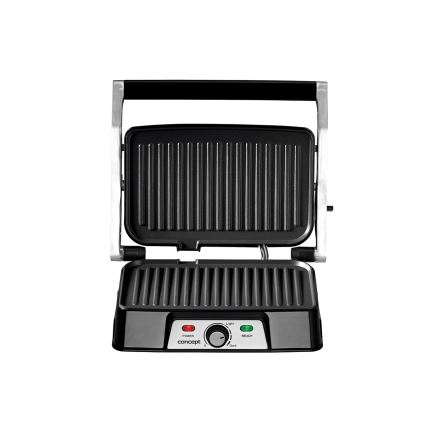 Concept ge2005 - Kontaktni roštilj 1500W/230V nehrđajući/crna