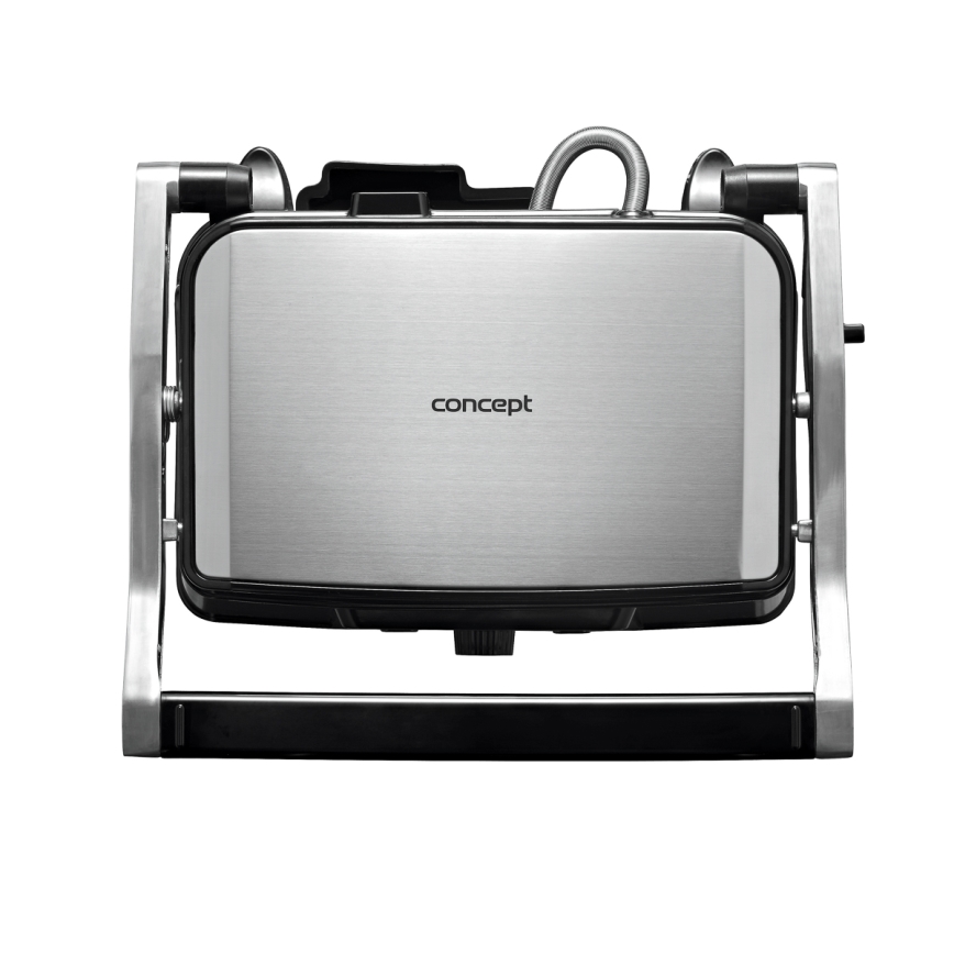 Concept ge2005 - Kontaktni roštilj 1500W/230V nehrđajući/crna