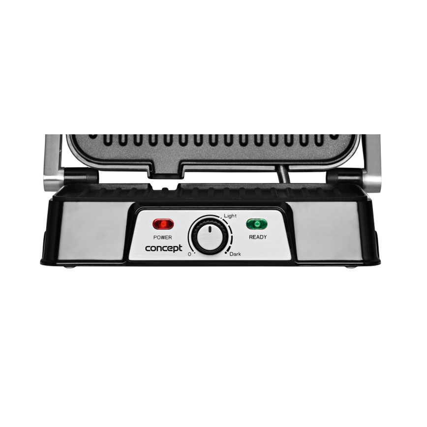 Concept ge2005 - Kontaktni roštilj 1500W/230V nehrđajući/crna
