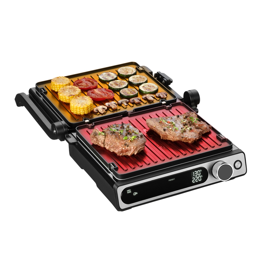 Concept ge3500 - Kontaktni roštilj s temperaturnim sondom 2000W/230V crni