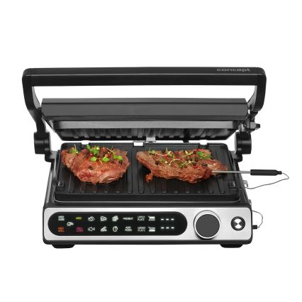 Concept ge3500 - Kontaktni roštilj s temperaturnim sondom 2000W/230V crni