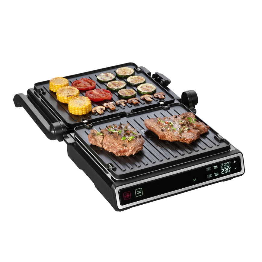 Concept ge3550 - Kontaktni roštilj s temperaturnim sondom 2000W/230V crni