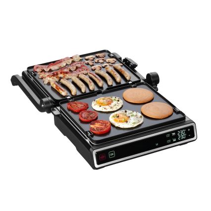 Concept ge3550 - Kontaktni roštilj s temperaturnim sondom 2000W/230V crni