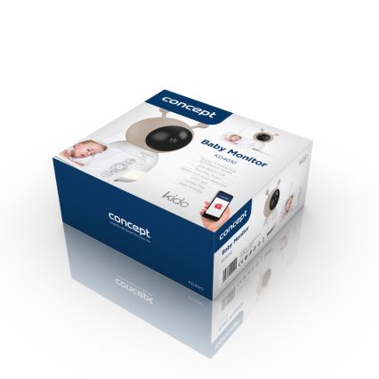 Concept KD4010 - Pametni dječji monitor s zaslonom i senzorom pokreta SMART KIDO 4,5W/230V Wi-Fi bež