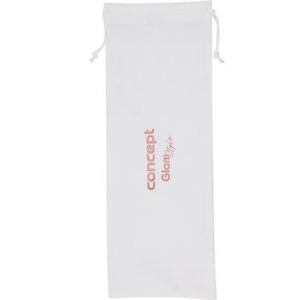 Concept KK2125 - Konusni uvijač za kosu GLAM STYLE 42W/230V bijela/ružičasto zlato