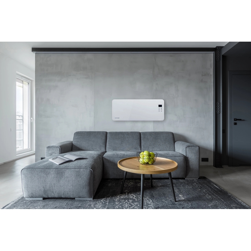 Concept KS4000 - Električni grijač/konvektor 1000/2000W IP24 bijela + daljinski upravljač
