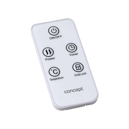 Concept KS4010 - Električni konvektor/grijač 1000/2000W IP24 crna + daljinski upravljač