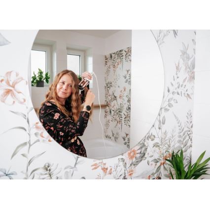 Concept KT2140 - Trostruki uvijač za kosu GLAM STYLE 100W/230V bijeli/ružičasto-zlatni