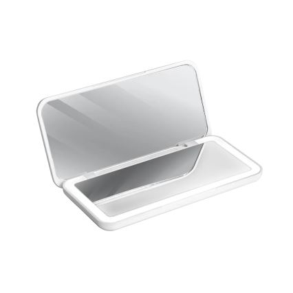 Concept KZ2010 - LED džepno kozmetičko ogledalo PERFECT SKIN LED/1,5W/5V 4500-5500K 300 mAh bijela