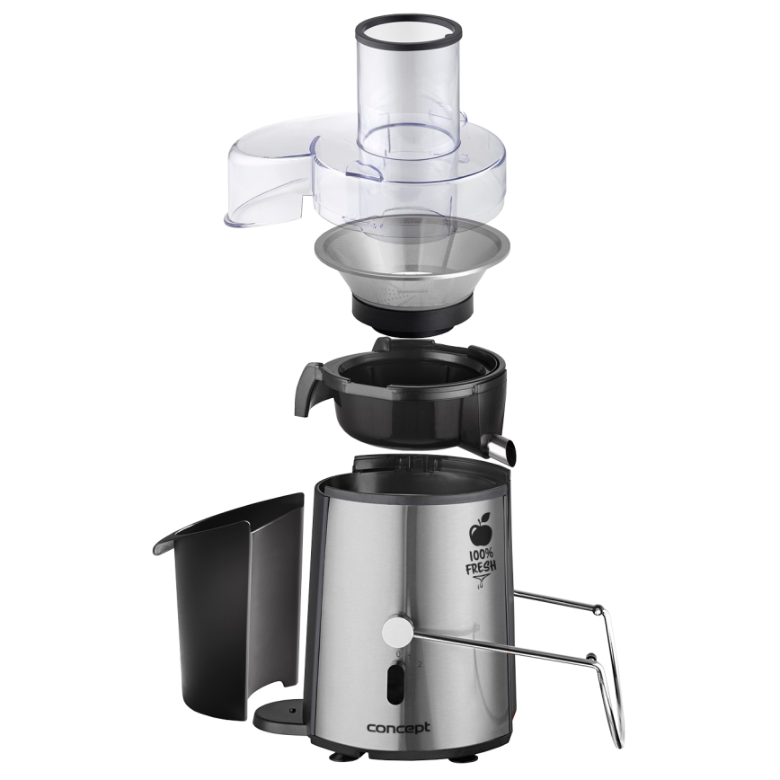 Concept LO7026 - Centrifugalni sokovnik 1000W/230V crna/nehrđajući čelik