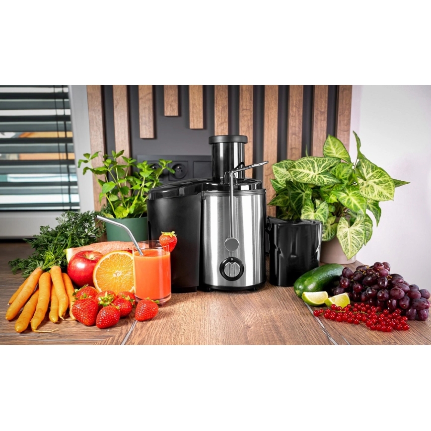 Concept LO7095 - Centrifugalni sokovnik 1000W/230V crna/nehrđajući čelik