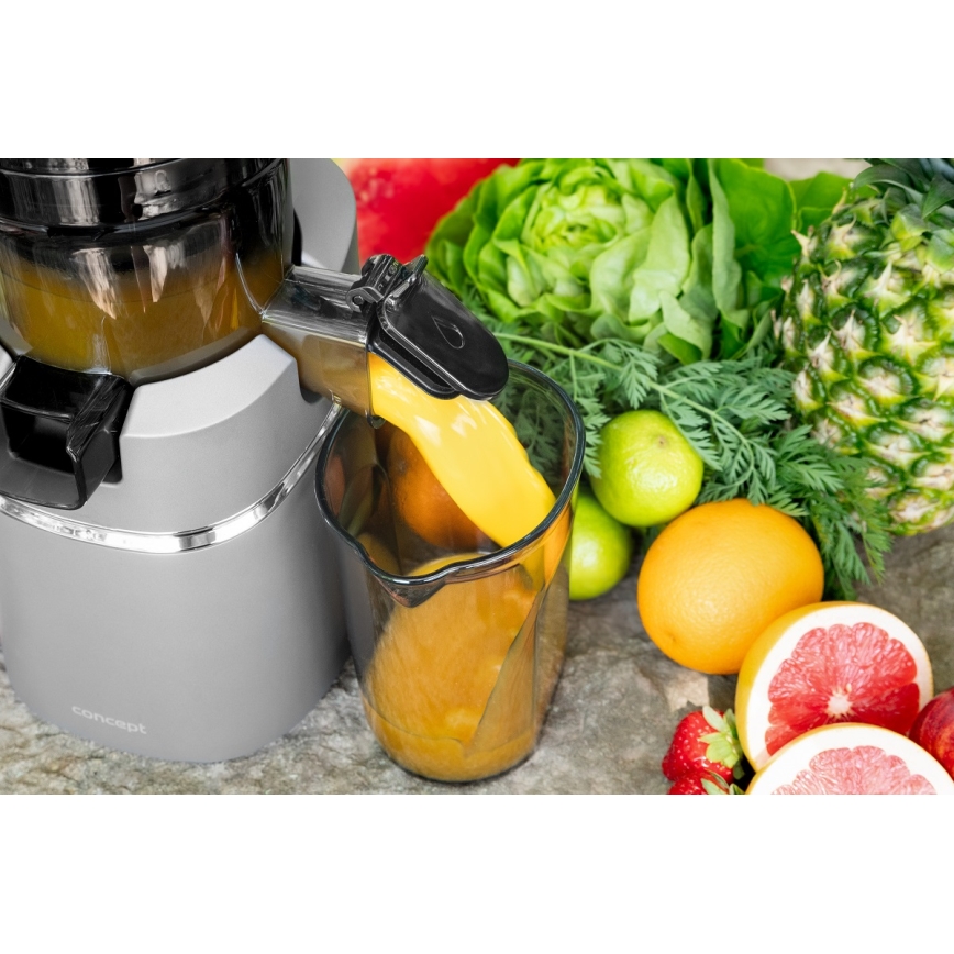 Concept LO7120 - Sokovnik za hladno prešanje JUICY 250W/230V siva