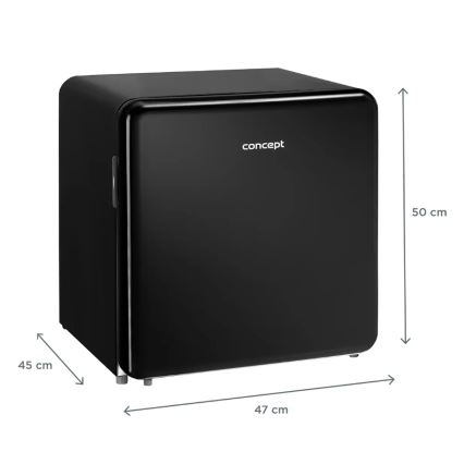 Concept LR2047bcN - Retro minibar 47 l, crni