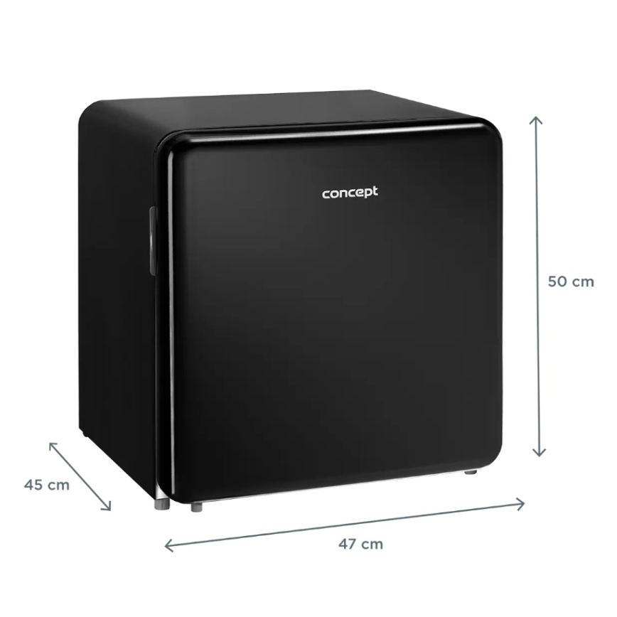 Concept LR2047bcN - Retro minibar 47 l, crni