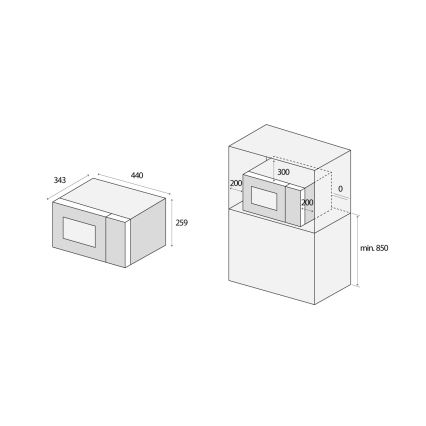 Concept MT2020WH - Mikrovalna pećnica 700W/230V 20 l bijela