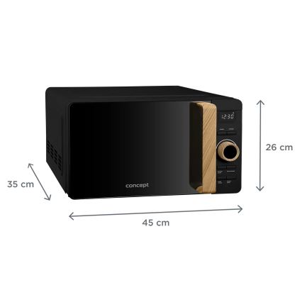 Concept MT3520bc - Mikrovalna pećnica 800W/230V 20 l crna