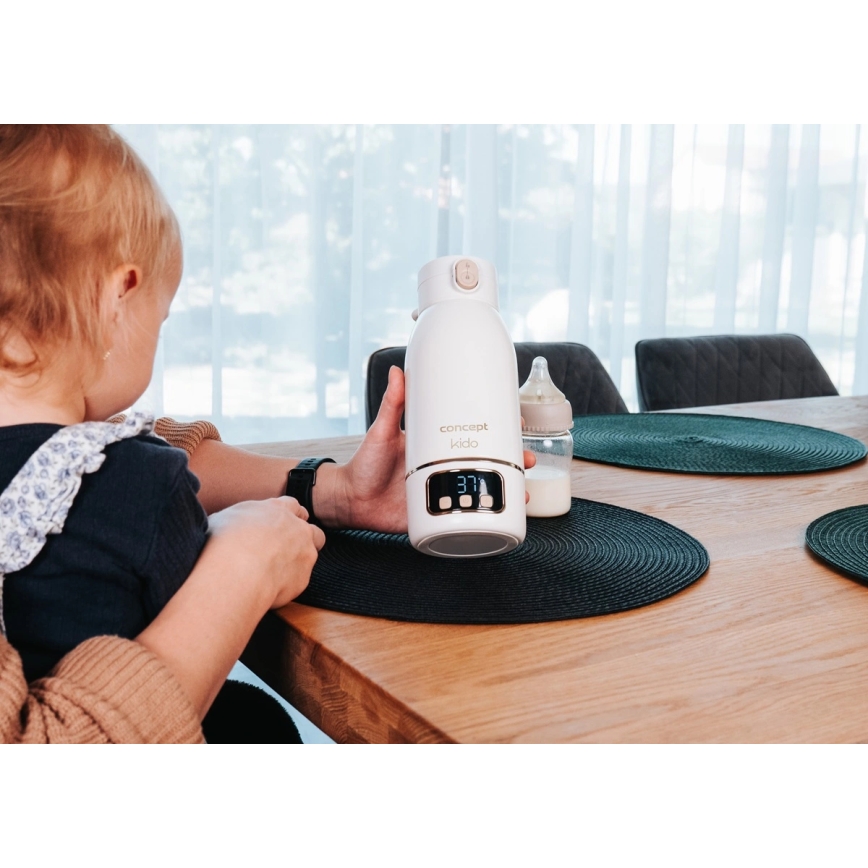 Concept OC4000 - Putni grijač za vodu i mlijeko KIDO 500 ml 36W/7,4V 5000 mAh bež
