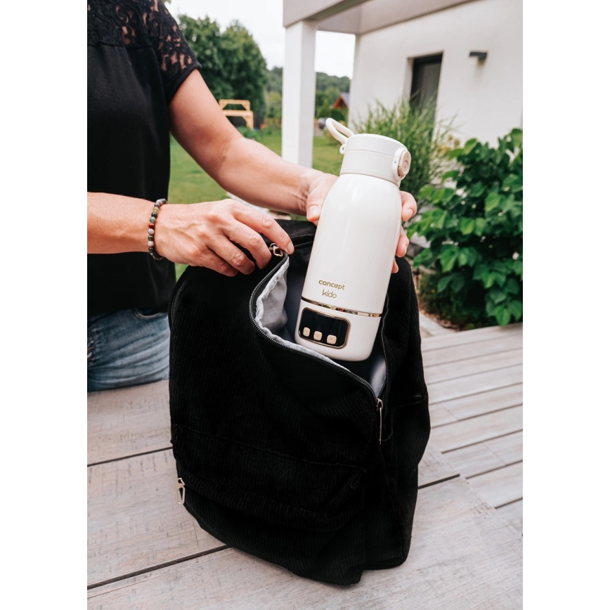 Concept OC4000 - Putni grijač za vodu i mlijeko KIDO 500 ml 36W/7,4V 5000 mAh bež
