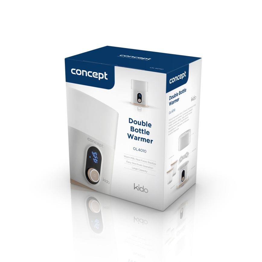 Concept OL4010 - Grijač za bočice 3 u 1 KIDO 200W/230V bijela