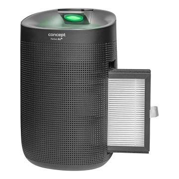 Concept OV1210 - Odvlaživač i pročistač zraka PERFECT AIR 1 l 45W/230V crna