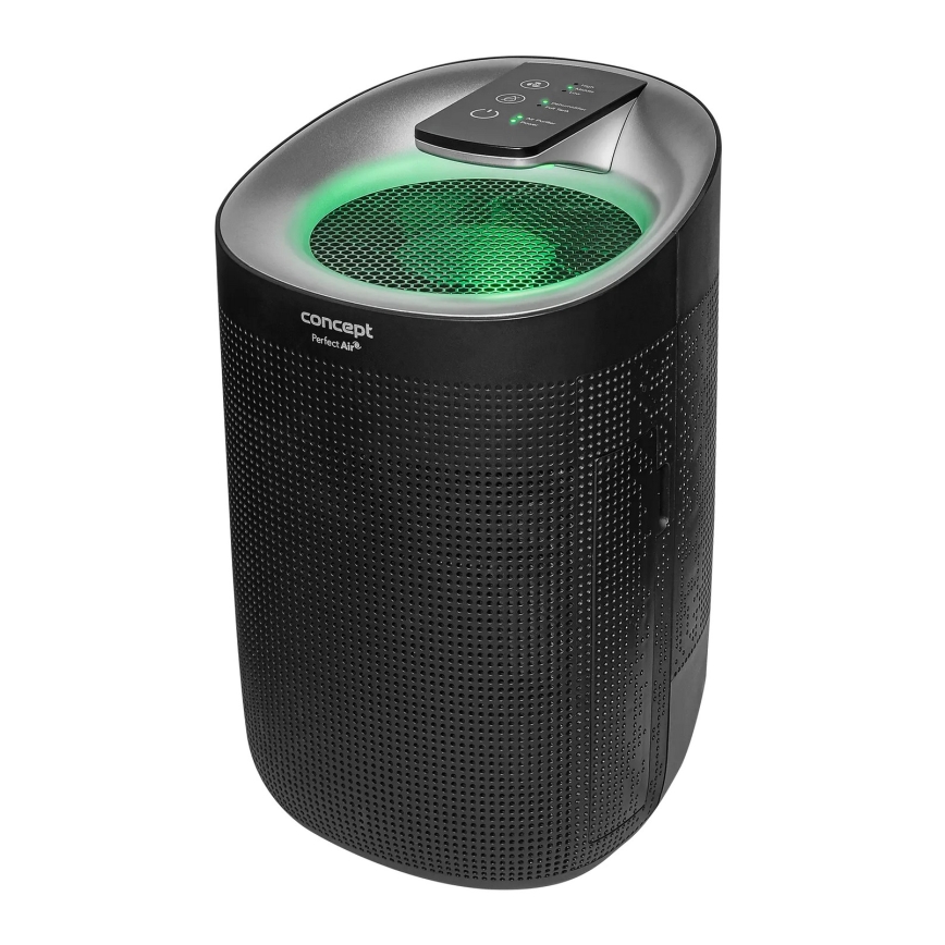 Concept OV1210 - Odvlaživač i pročistač zraka PERFECT AIR 1 l 45W/230V crna