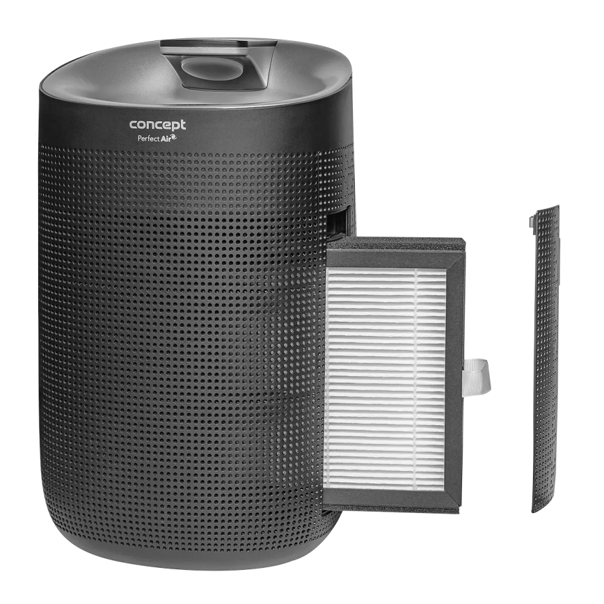 Concept OV1210 - Odvlaživač i pročistač zraka PERFECT AIR 1 l 45W/230V crna
