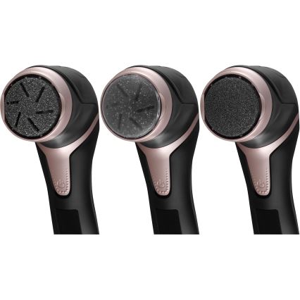 Concept PN3020 - Električna turpija za pete PERFECT SKIN 5V 1200 mAh IPX6 crna/ružičasto-zlatna