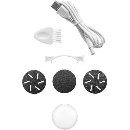 Concept PN3020 - Električna turpija za pete PERFECT SKIN 5V 1200 mAh IPX6 crna/ružičasto-zlatna