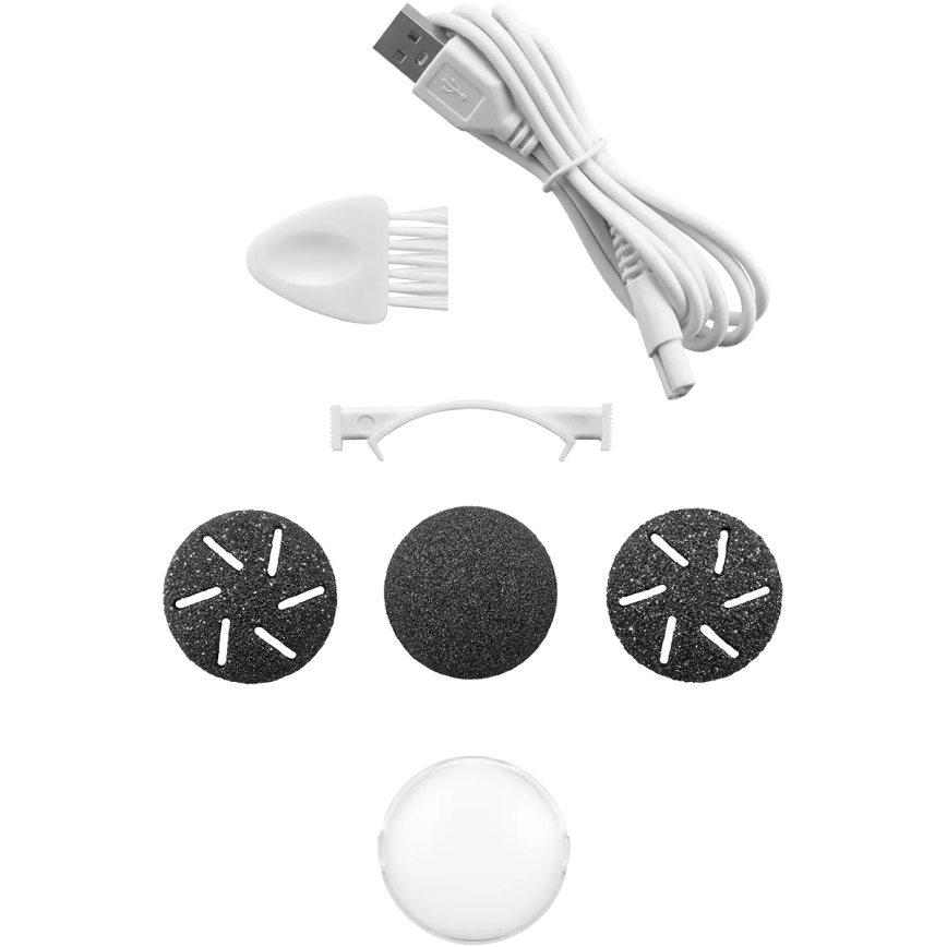 Concept PN3020 - Električna turpija za pete PERFECT SKIN 5V 1200 mAh IPX6 crna/ružičasto-zlatna