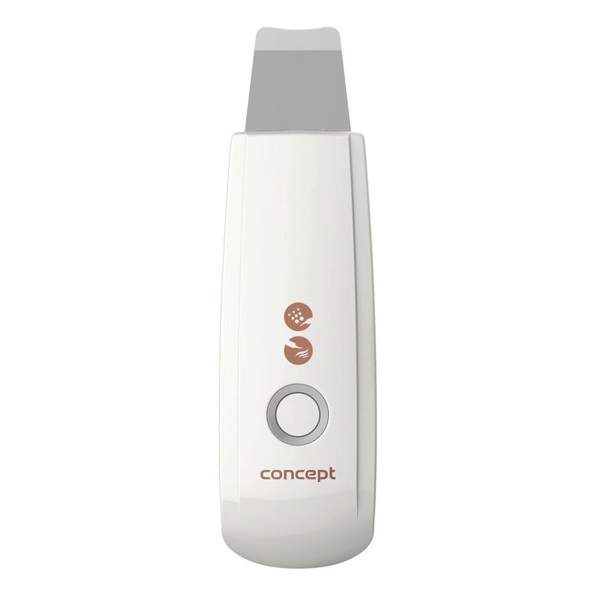 Concept PO2030 - Kozmetička ultrazvučna lopatica PERFECT SKIN 2,5W/5V USB 600 mAh bijela
