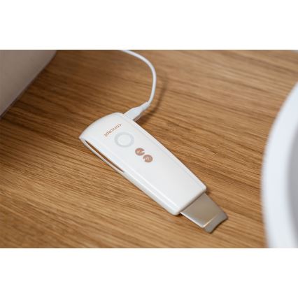 Concept PO2030 - Kozmetička ultrazvučna lopatica PERFECT SKIN 2,5W/5V USB 600 mAh bijela