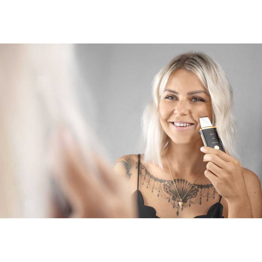 Concept PO2060 - Kozmetička ultrazvučna lopatica PERFECT SKIN 3,5W/5V USB 500 mAh IPX6 crna